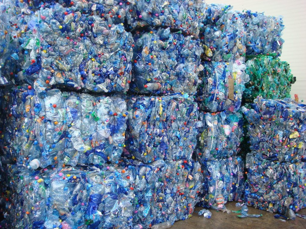 Plastový odpad po separácií