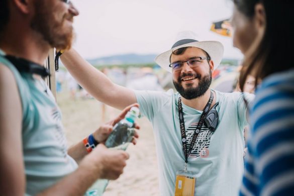 Martin Královič na festivale Pohoda ako vedúci dobrovoľníkov